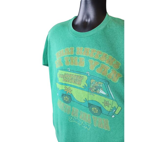 Scooby Doo Mystery Machine T Shirt Large Womens XL Graphic What Happens Van Y2K - Picture 15 of 16
